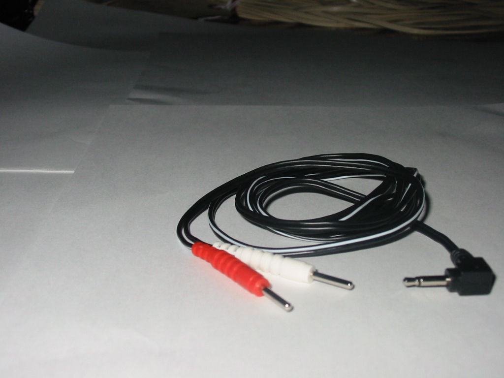 Lead Wire - 2.5mm mono plug to dual .08" pin connectors, 48" Long